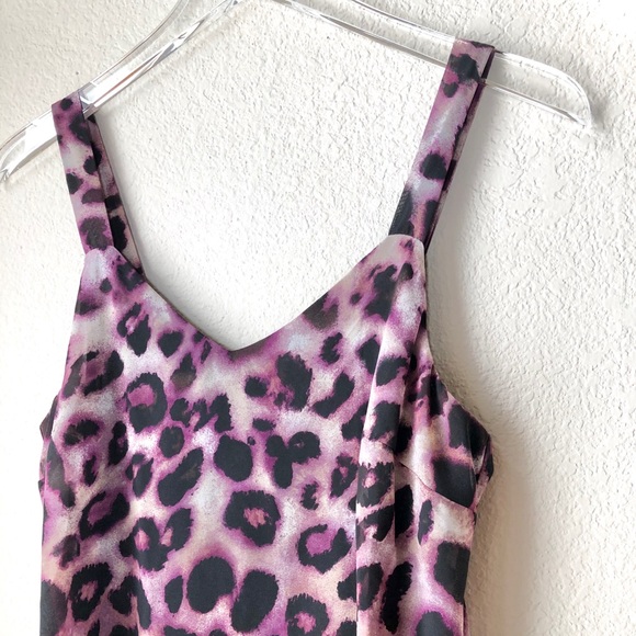 SOMA Purple Animal Print Gown - Picture 4 of 5